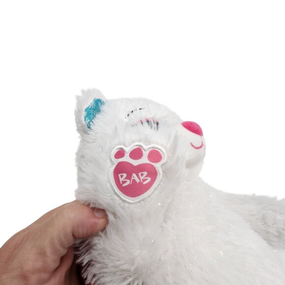 Build A Bear Disney Bear Plush Frozen Elsa White Sparkle Stuffed Animal Toy 16" - Picture 4 of 4